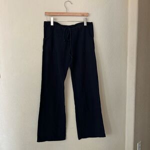C&C California Wide Leg Dark Navy Draw String Pants Medium